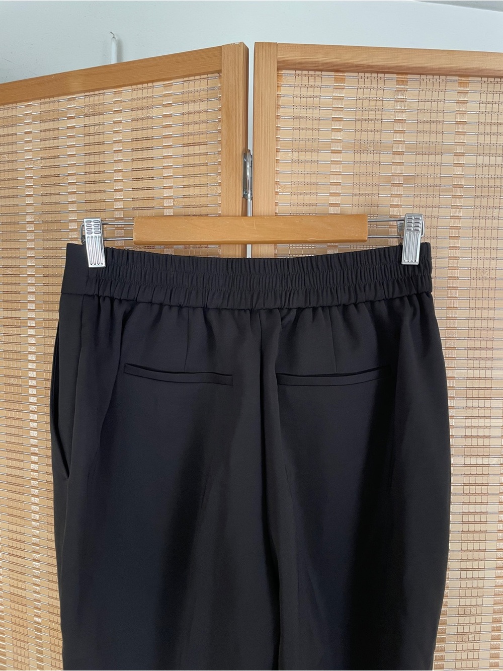 Quince Stretch Crepe Ankle Pants Black Size 8 Work Office School Minimalist - Picture 5 of 8